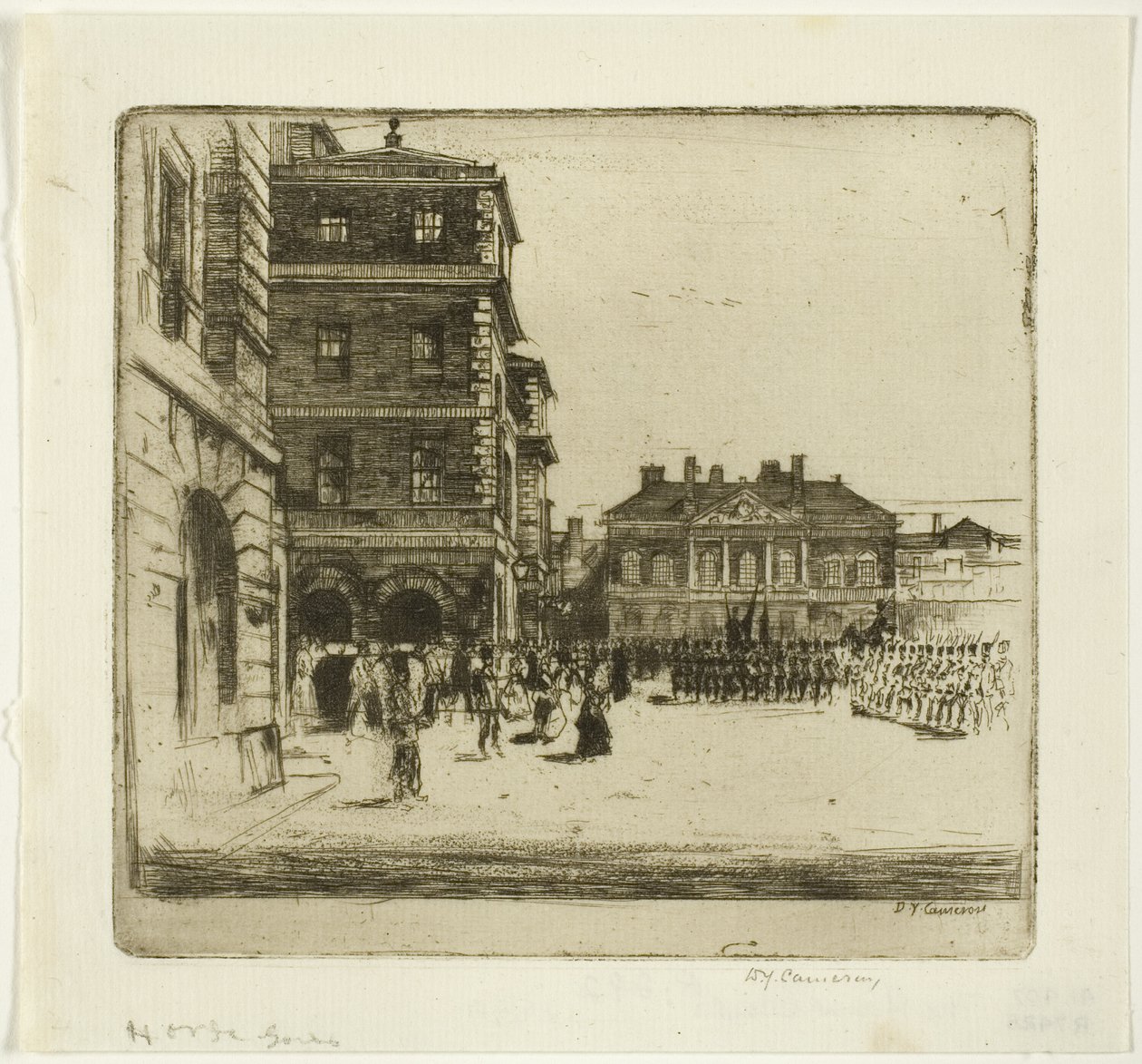 The Horse Guards, plate fire fra London Set av David Young Cameron