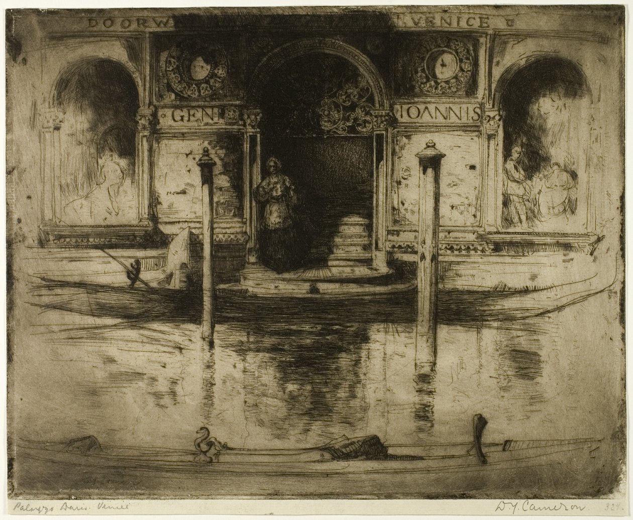 The Palace Doorway, plate 22 fra det norditalienske settet av David Young Cameron