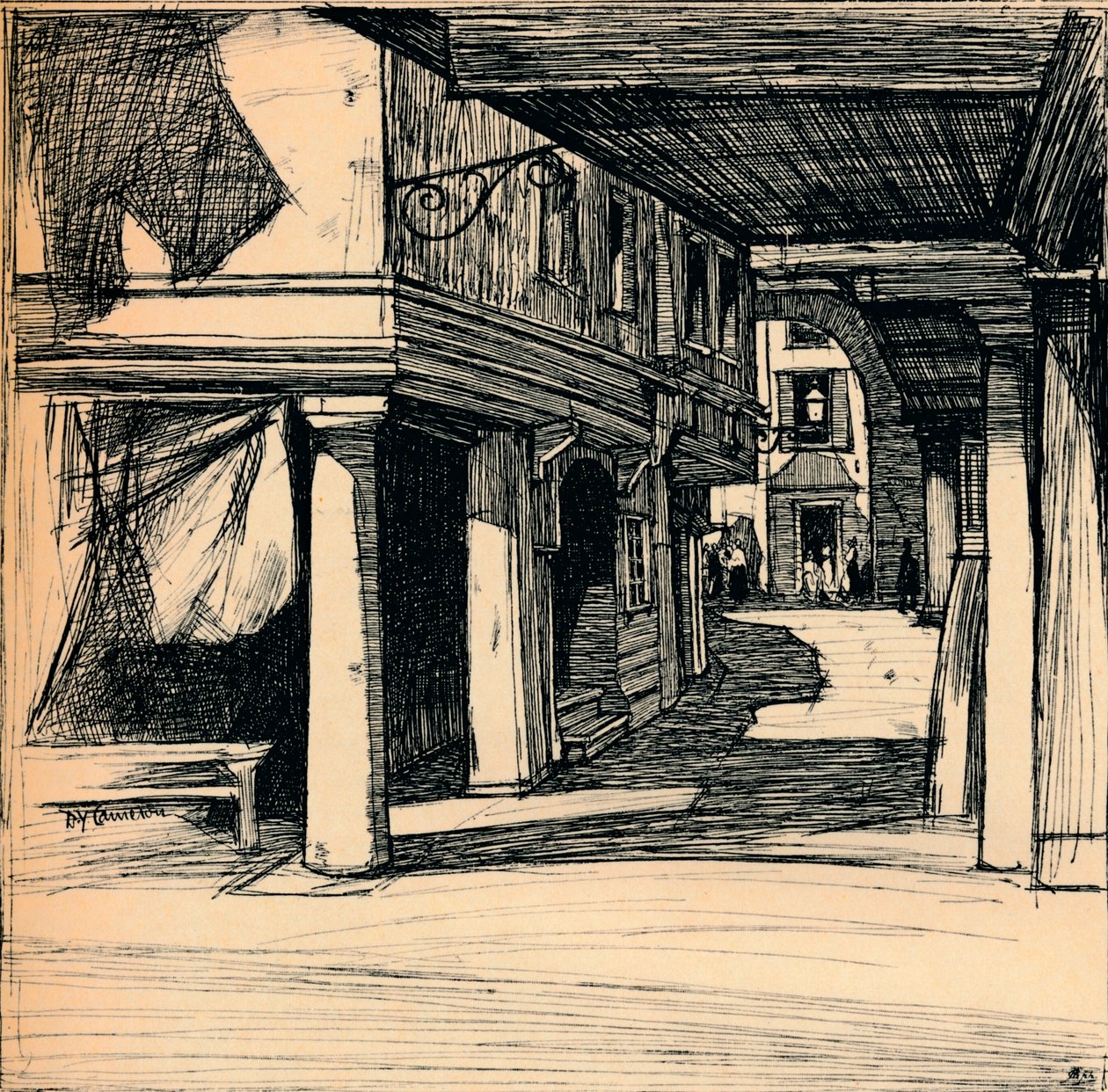 Venetian Street, 1900 av David Young Cameron