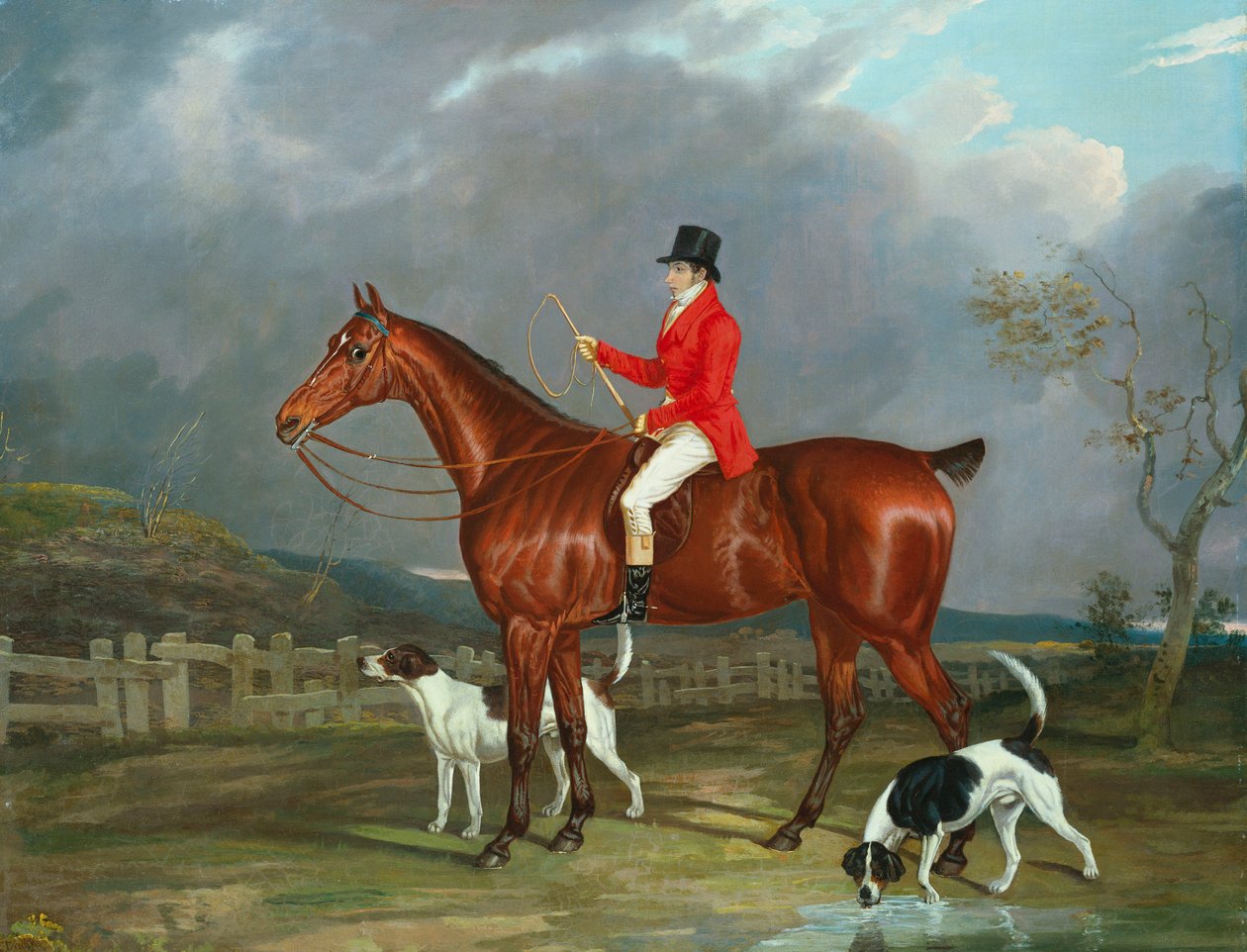 A Huntsman and Hounds, 1824 av David of York Dalby