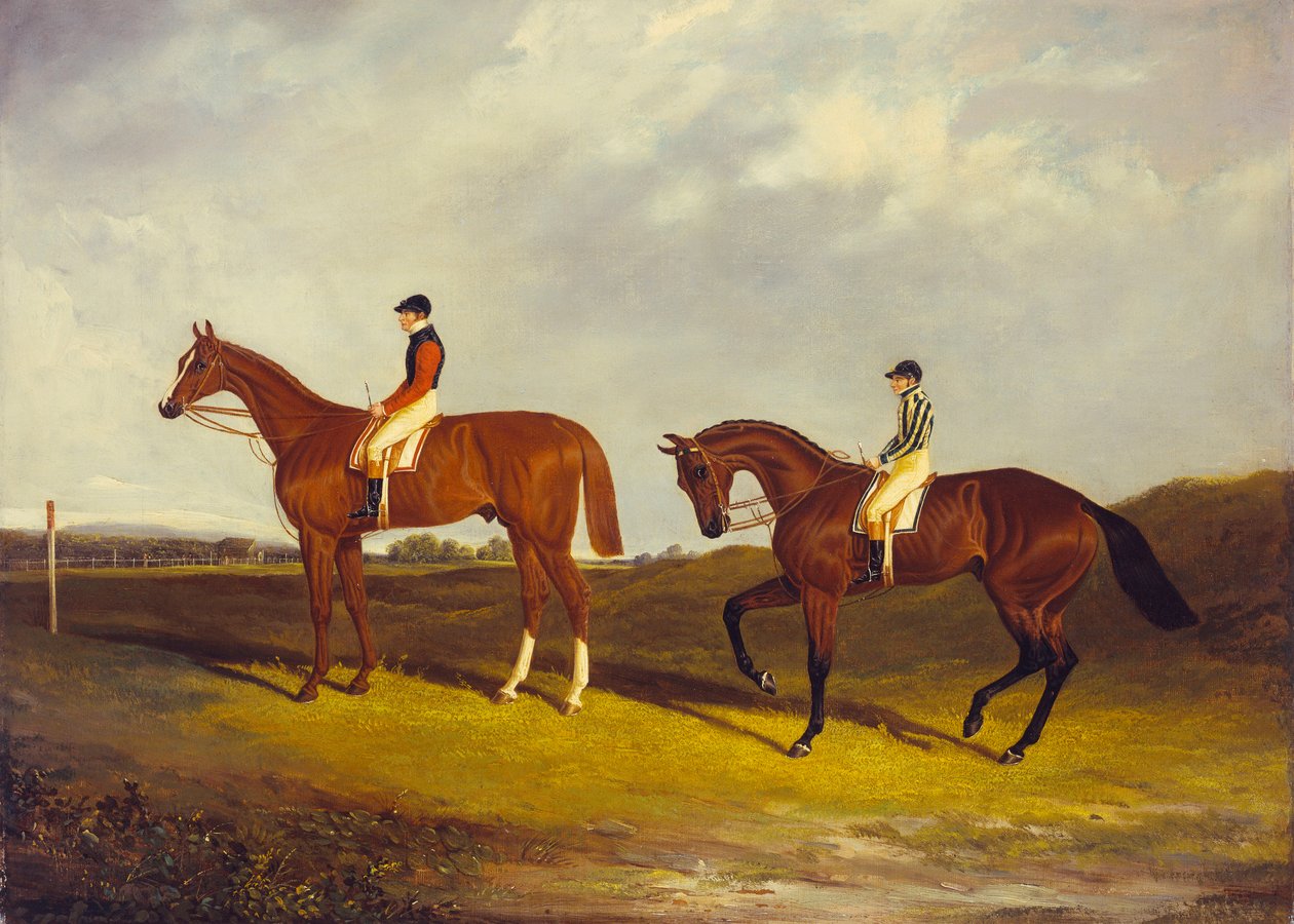 Elis" med J. Day up, og "Bay Middleton" med J. Robinson opp av David of York Dalby
