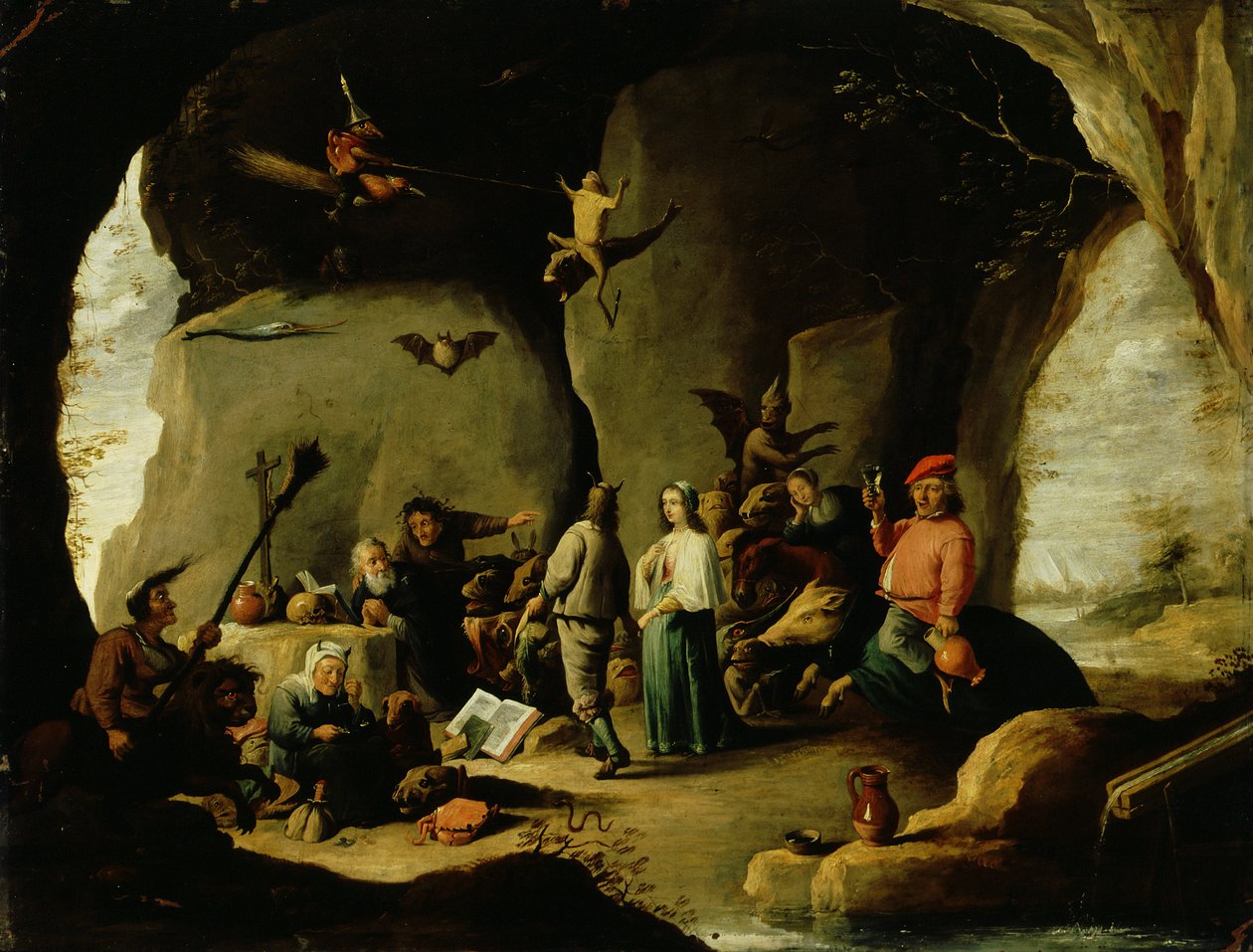Fristelse av St. Anthony av David the Younger (attr. to) Teniers