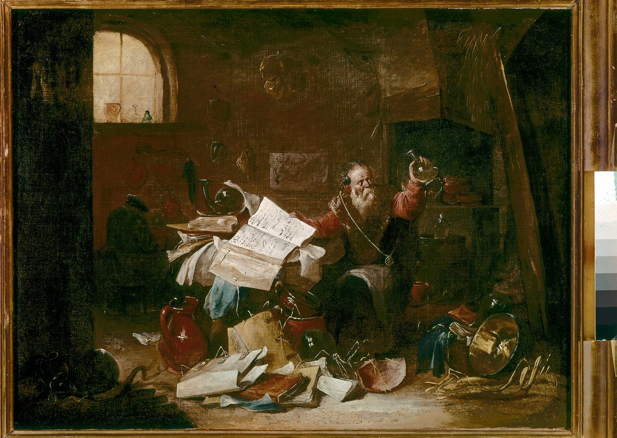 Alkymisten av David the Younger (attr. to) Teniers