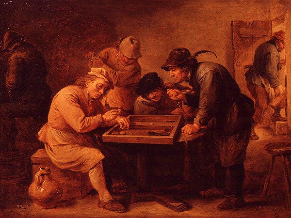 Et spill med Tric-Trac av David Teniers the Younger