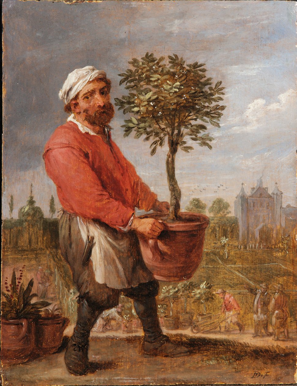 En allegori om de fire årstidene: Våren av David Teniers the Younger