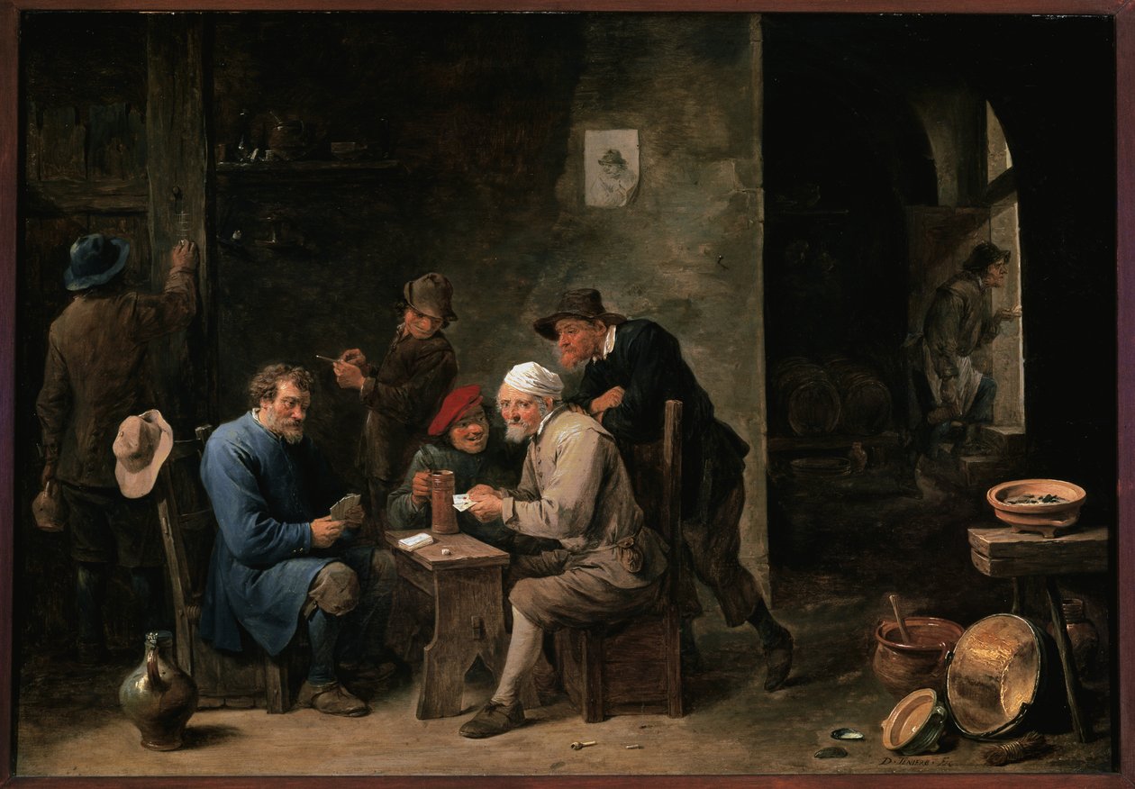 Kortspillere av David Teniers the Younger