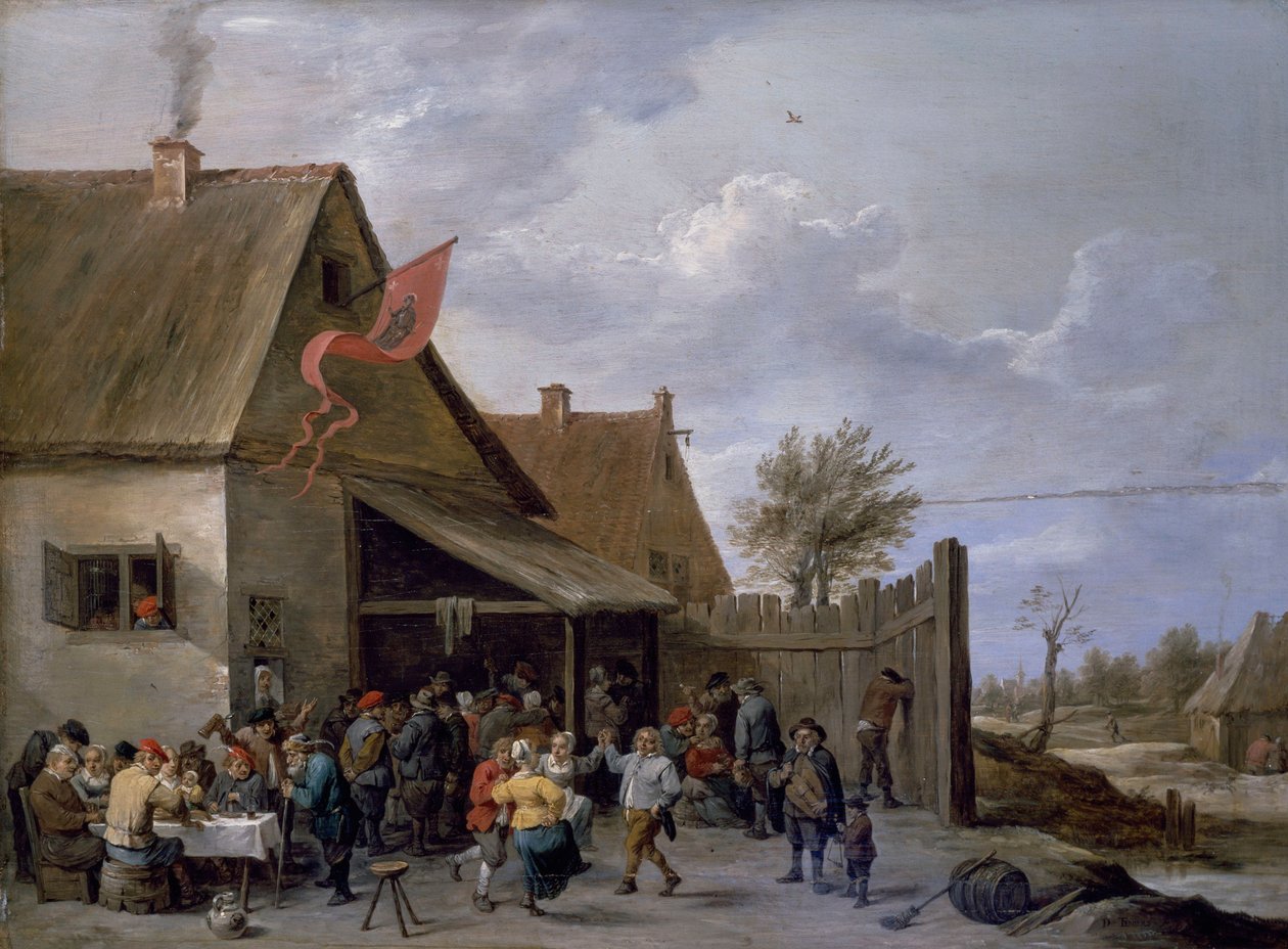 Kermis på St. Georges dag av David Teniers the Younger