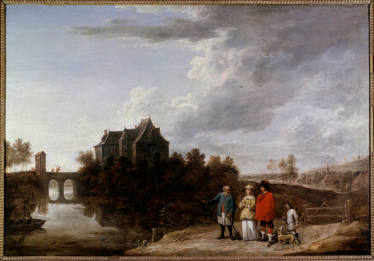 Slottet i Teniers ved Perck Maleri av David Teniers II den yngre (1610-1690) 1600-tallet av David Teniers the Younger