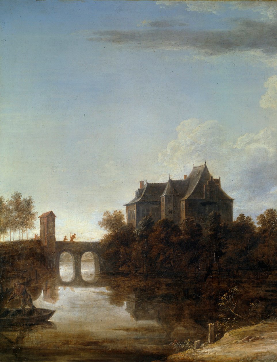 Le chateau de teniers i Perck i Nederland Maleri av David Teniers II den yngre (1610-1690) 1600-tallet av David Teniers the Younger