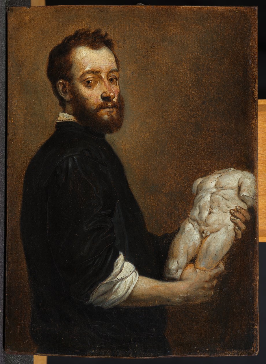 Portrett av en skulptør, etter Giovanni Battista Moroni av David Teniers the Younger