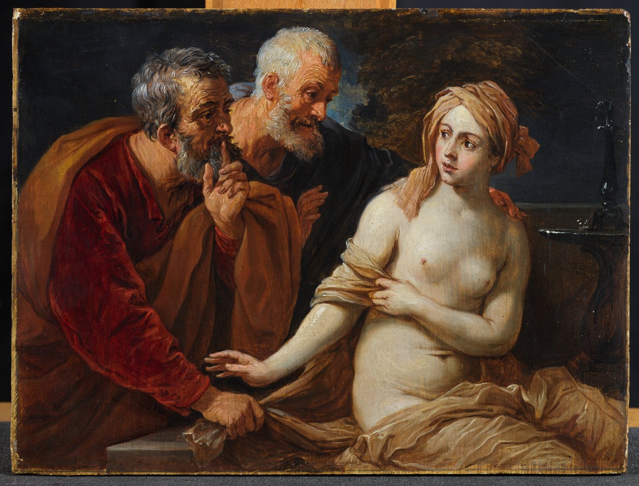 Susannah og de eldste, etter Guido Reni (1575-1642) av David Teniers the Younger