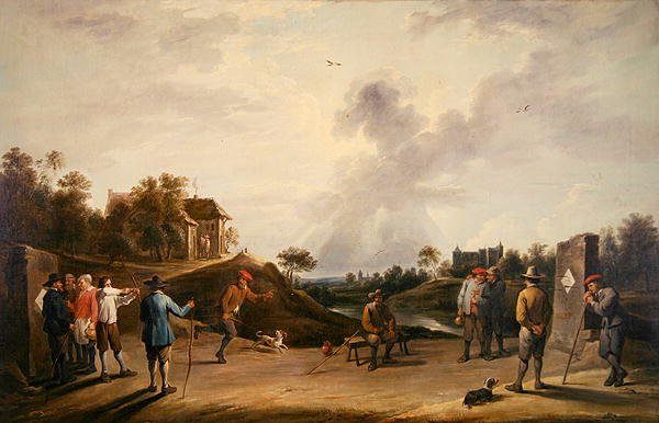 Bueskytingskonkurransen (olje på lerret) av David Teniers the Younger