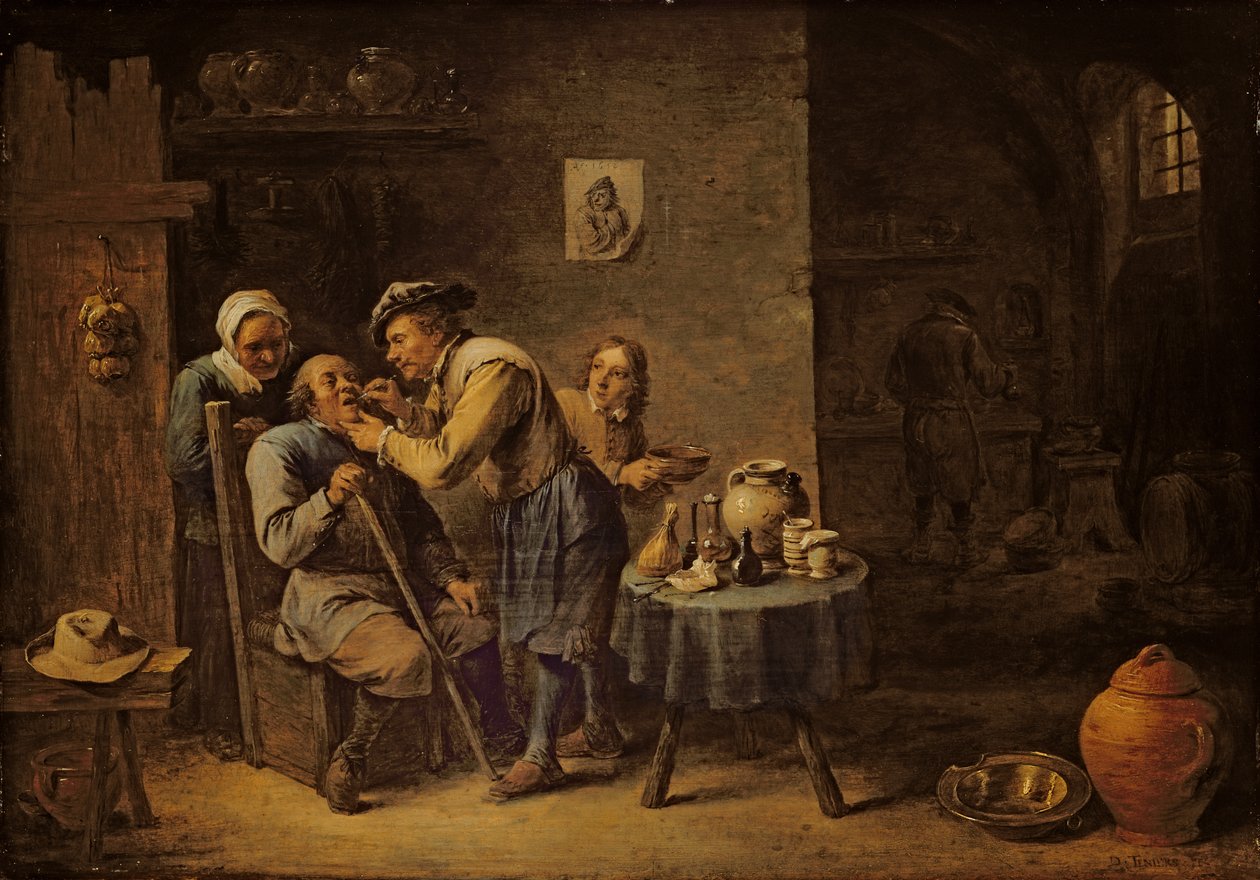 Tannlegen av David the Younger Teniers