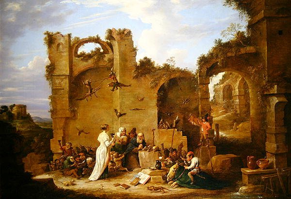 The Temptation of St. Anthony (olje på lerret) av David Teniers the Younger