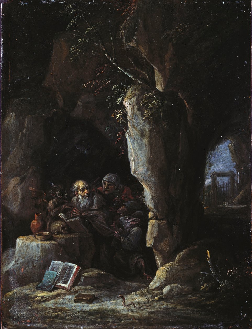 Fristelsen til St. Antonius av David Teniers the Younger