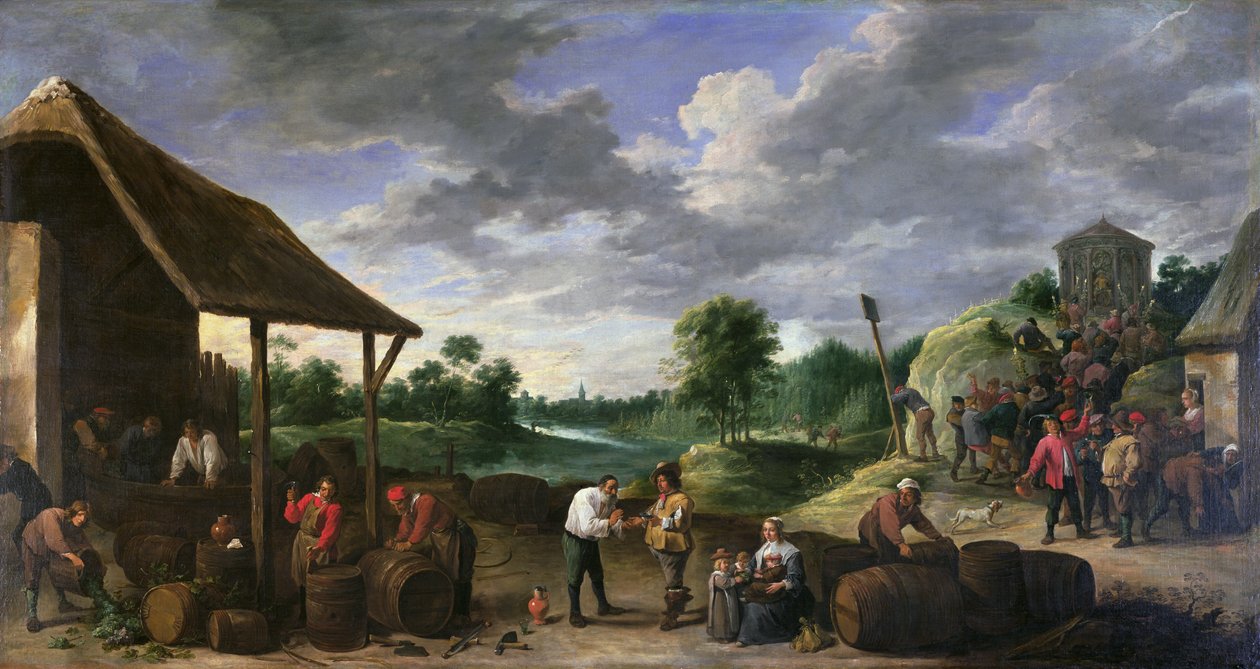 Vinhøsten av David Teniers the Younger