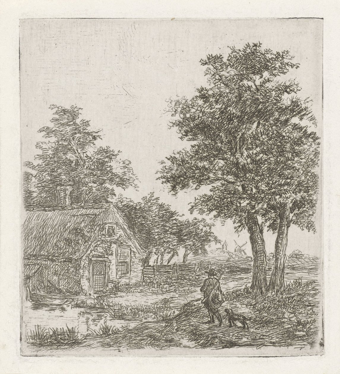 Jeger i et landskap av David van der Kellen