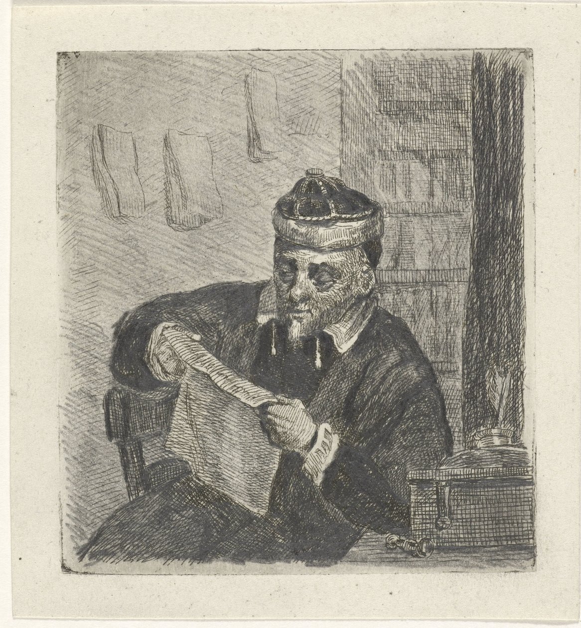 leser mann av David van der Kellen
