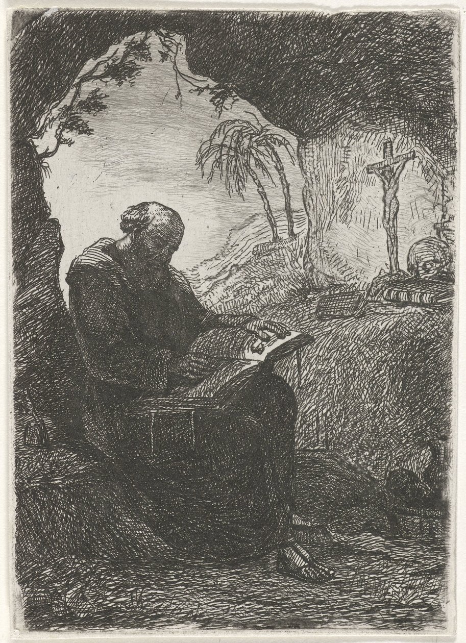 Munk i en hule av David van der Kellen