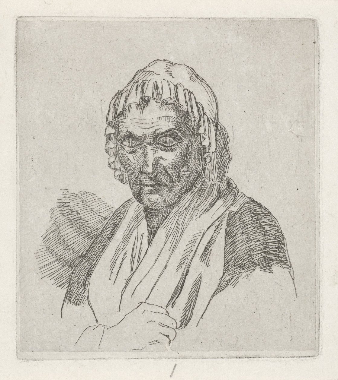 Gammel dame av David van der Kellen