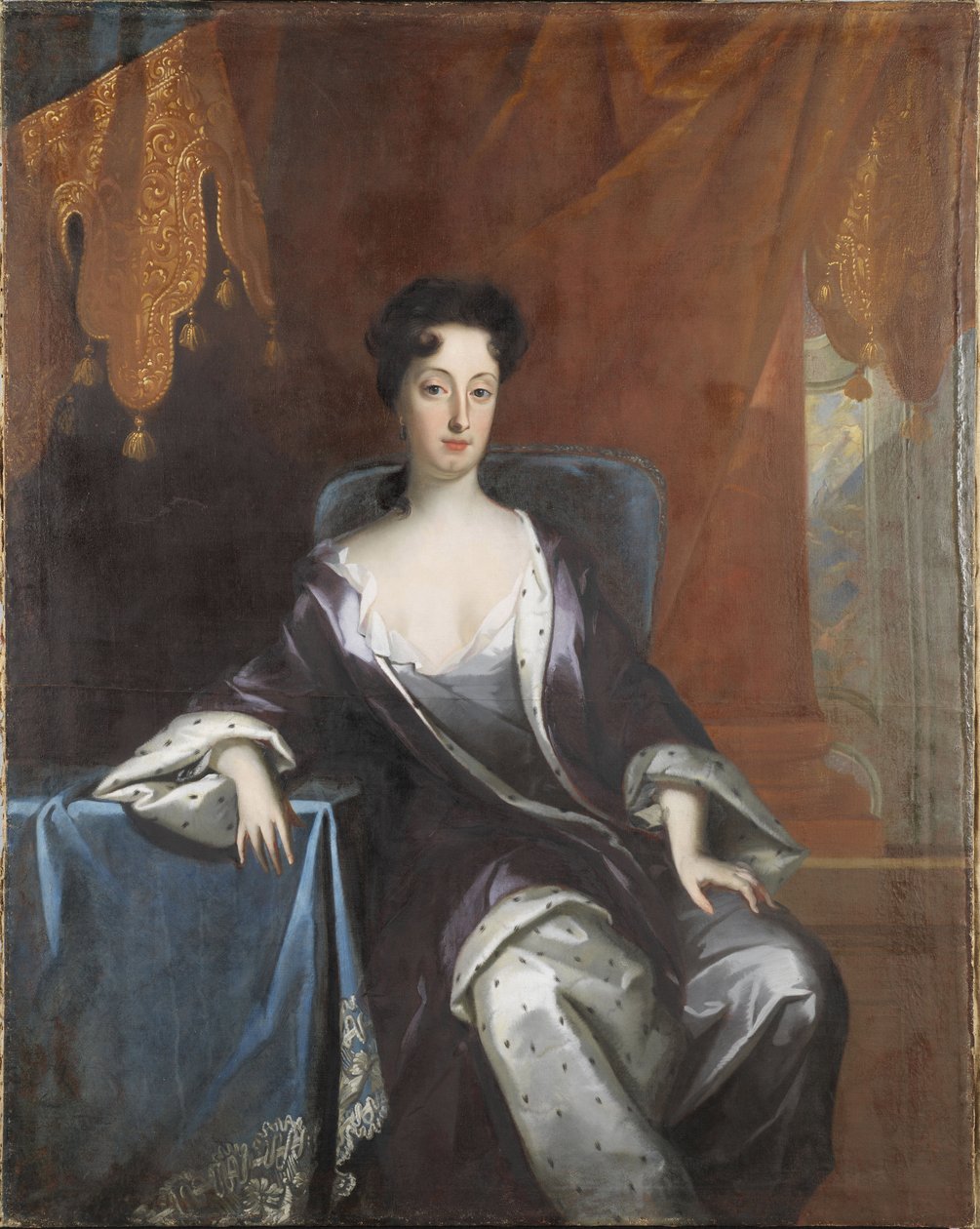 Edwige Sophie de Suede - Portrett av hertuginne Hedvig Sophia av Holstein-Gottorp (1681-1708), dronning av Sverige, av Krafft, David, von (1655-1724). Olje på lerret, ca 1700. Mål: 148x118 cm. Nasjonalmuseet Stockholm av David von Krafft