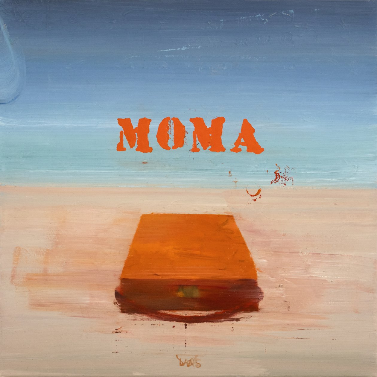 Eske-ut-av-koffert 16 (MoMA), 2024 (olje på lin) av Davis Lisboa