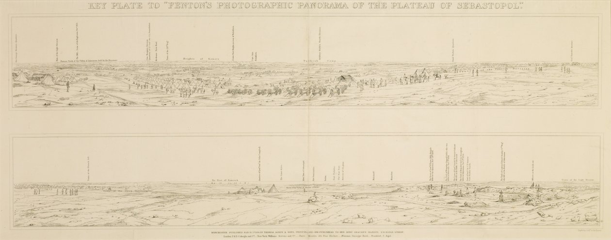 Panorama av platået til Sebastopol av Day and Son
