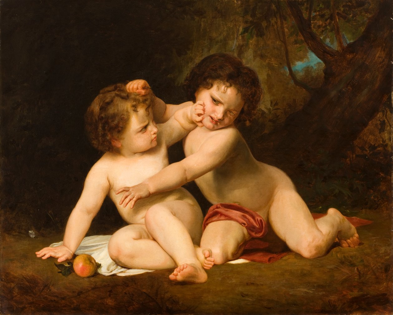 Krig (The First Discord), etter William Adolphe Bouguereau, 1877-89 av De Scott Evans