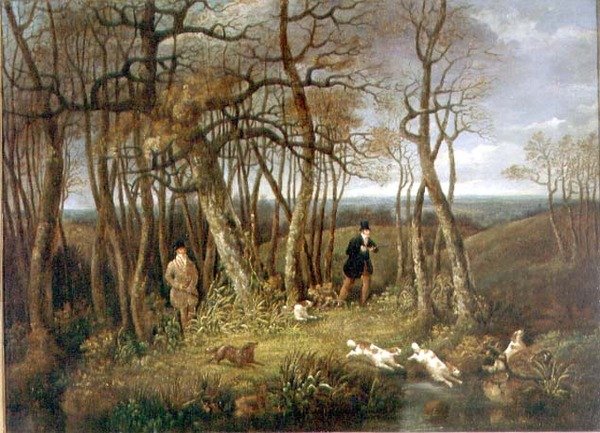 Woodcock Shooting (olje på lerret) av Dean I Wolstenholme