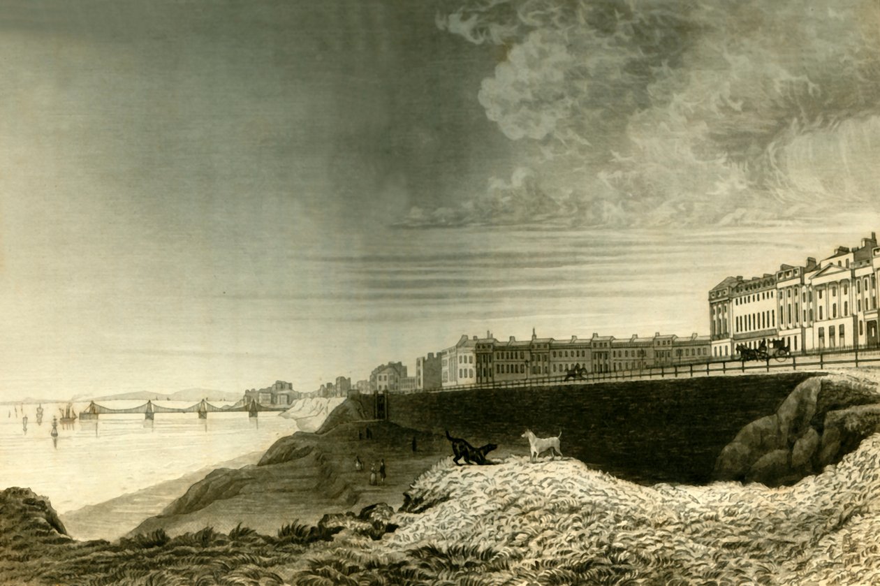 Østutsikt over Brighton fra Kemp Town, 1835. av Dean Wolstenholme