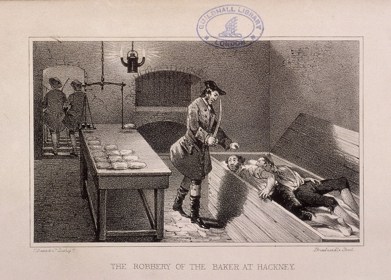Scene for ranet av en baker i Hackney, London, c1730 av Dean and Co
