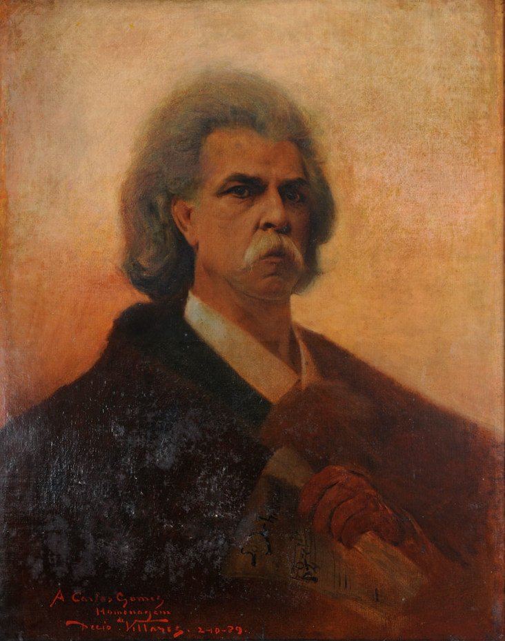 Portrett av maestroen Antonio Carlos Gomes av Decio Villares