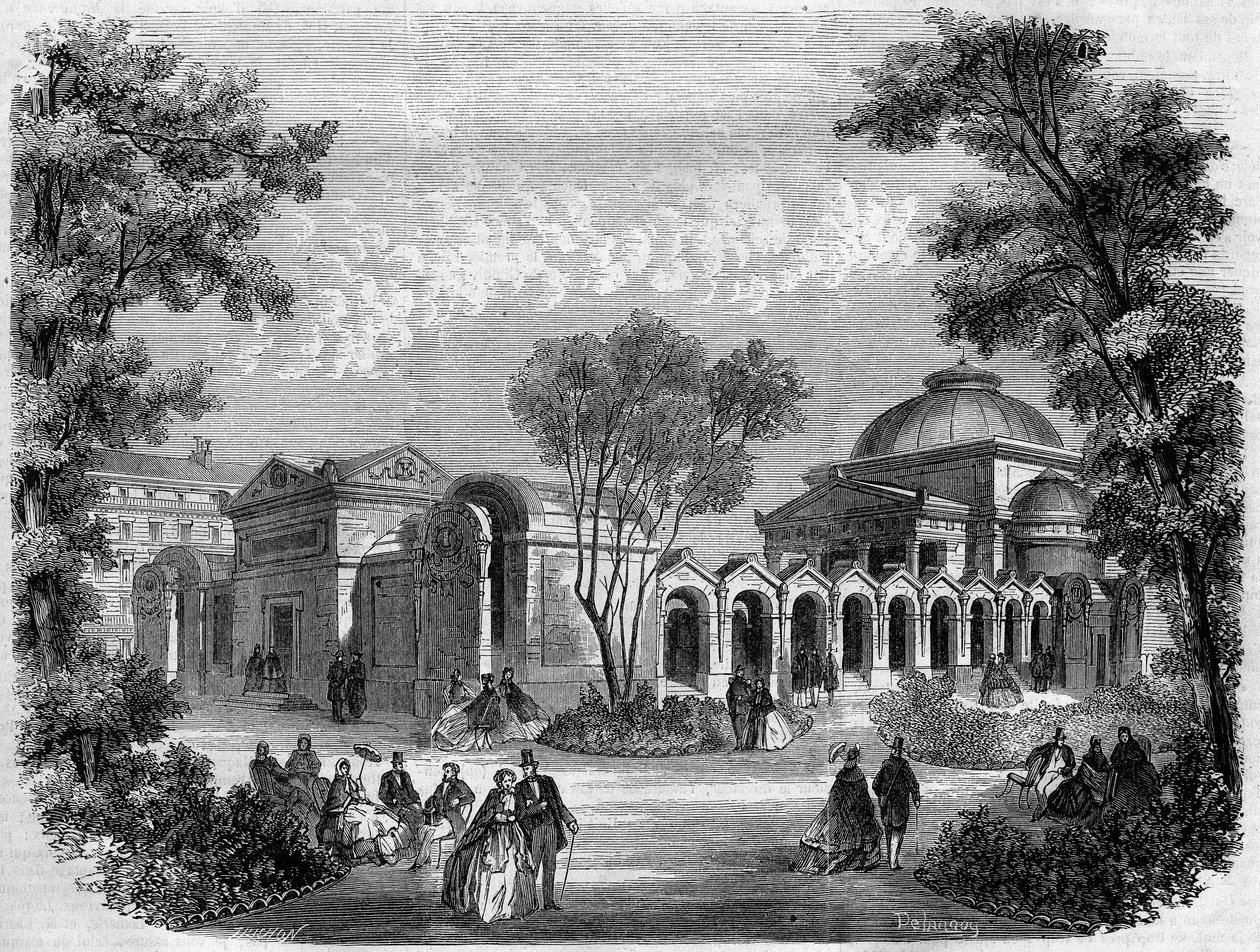 Forsoningskapell på torget Louis XVI i Paris, gravering etter en tegning av Delannoy, i "" L