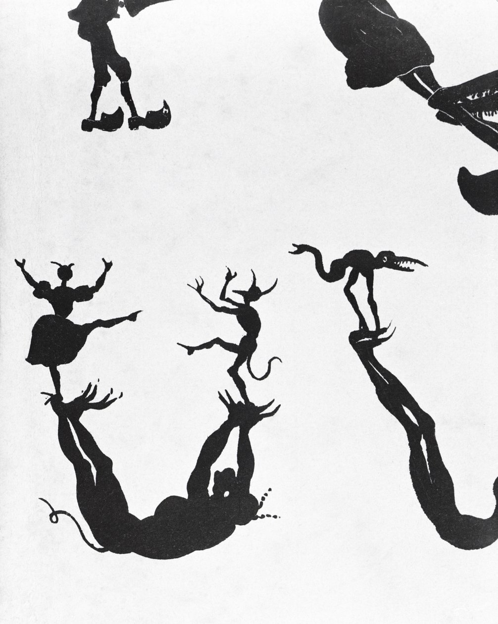 Devilish Alphabet, gravert av Delannois, 1825 (detalj, se også 184307 til 184311) av Delaporte