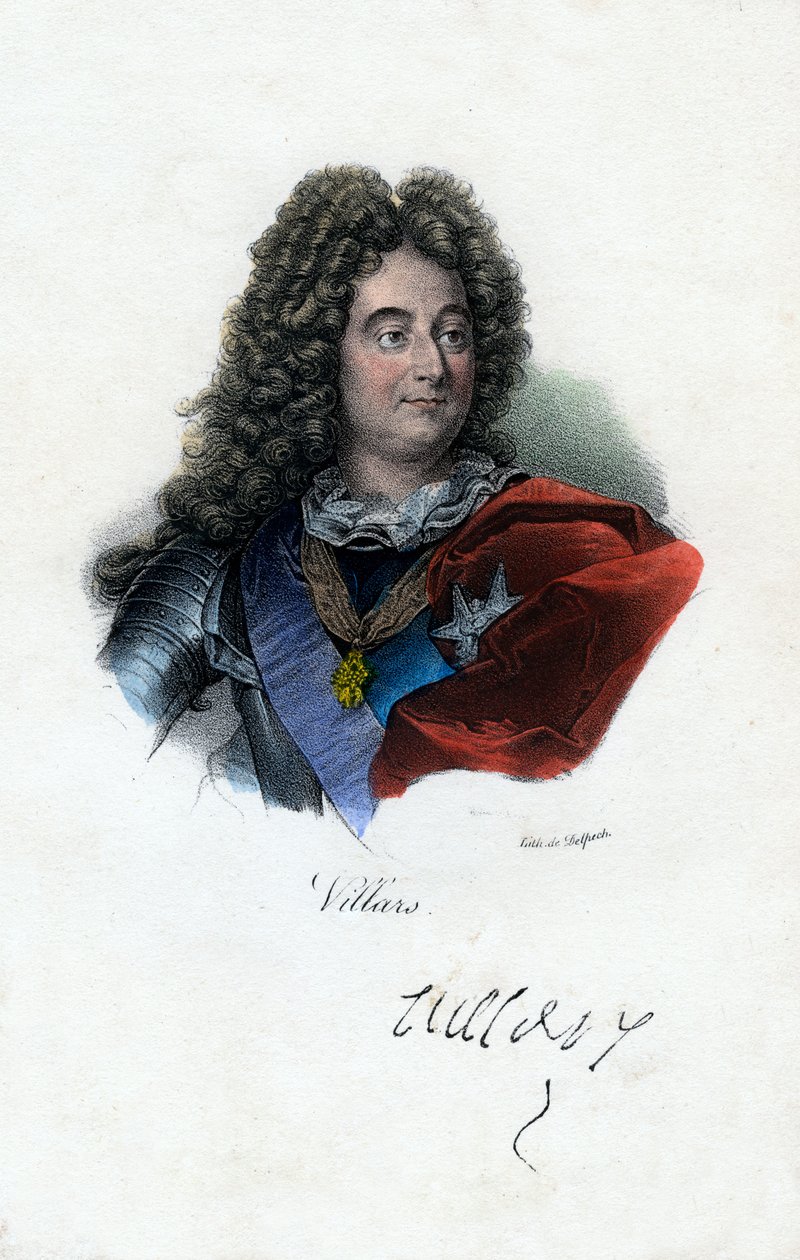 Claude Louis Hector de Villars, fransk general, 1800-tallet. av Delpech