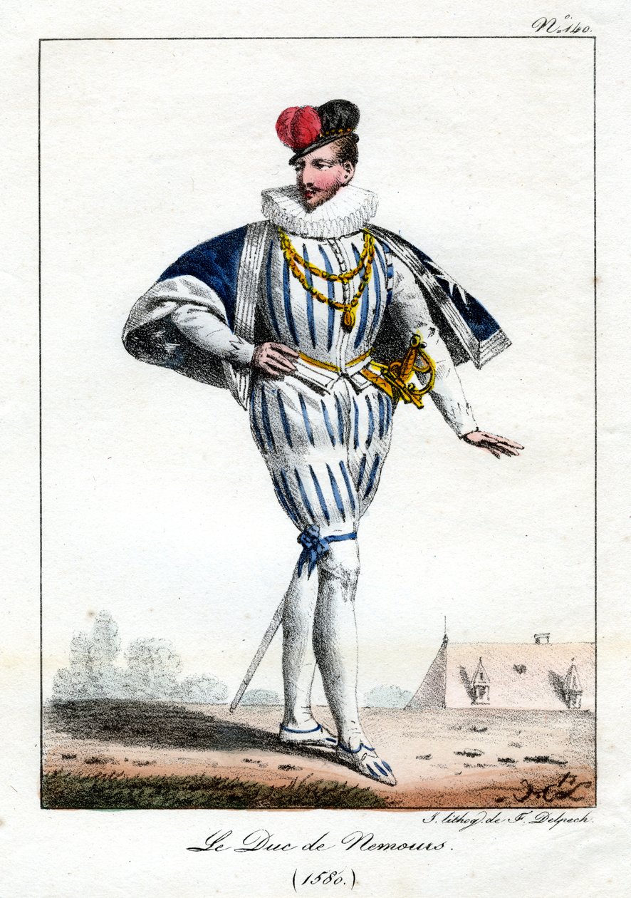 Jacques de Savoie, 2. hertug av Nemours, 1580, c1795-1825. av Delpech