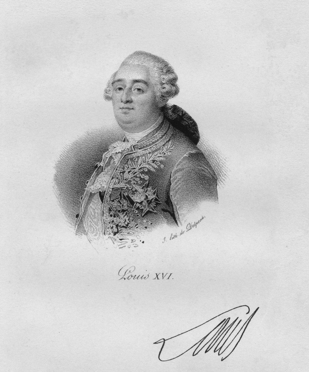 Ludvig XVI, ca 1820-1840. av Delpech