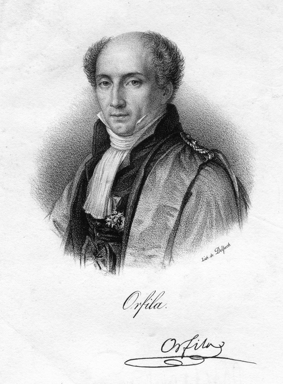 Mathieu Orfila, spanskfødt fransk toksikolog og kjemiker, 1800-tallet av Delpech