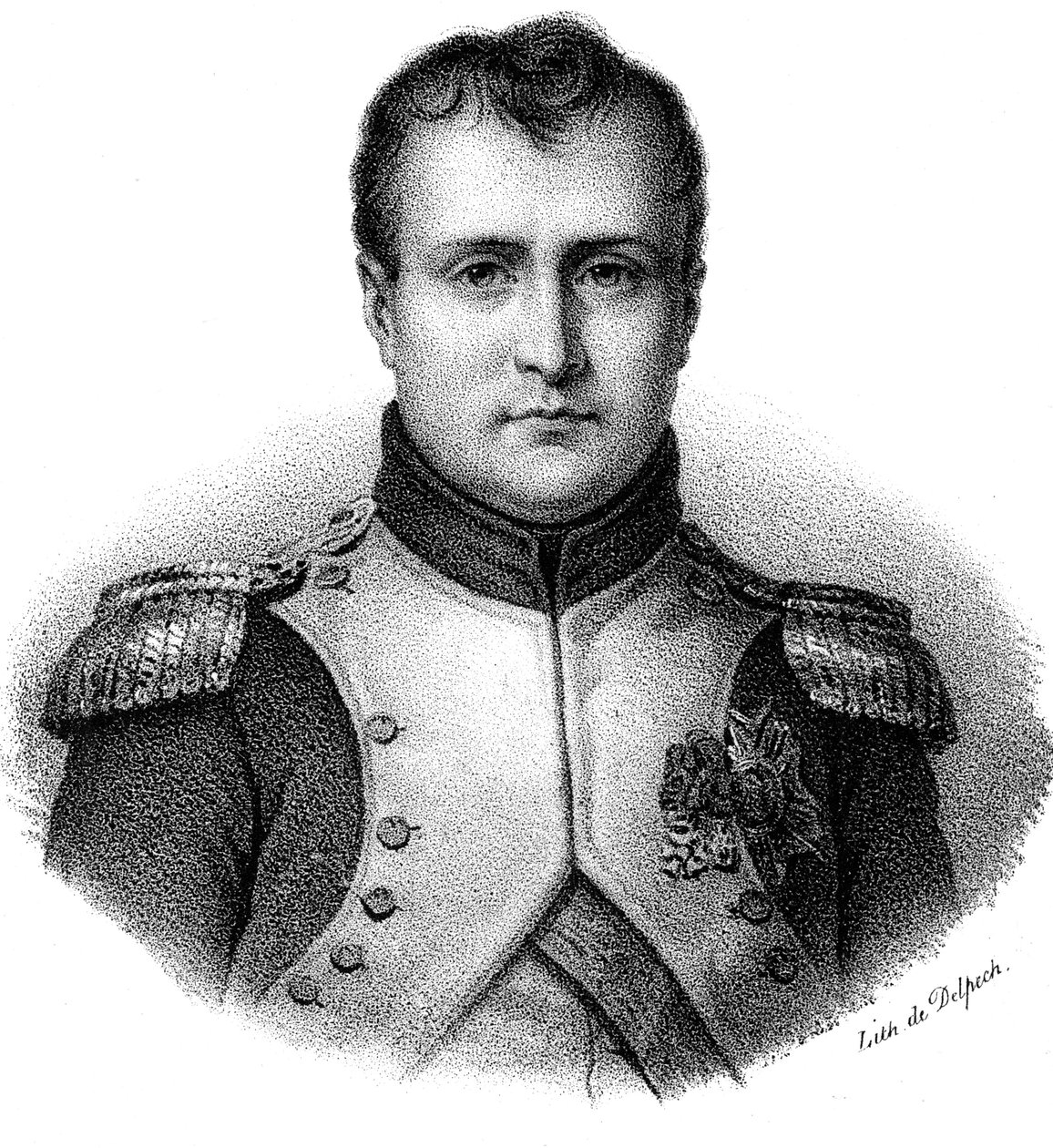 Napoleon I Bonaparte 1769-1821, keiser av Frankrike fra 1804, c1830 av Delpech