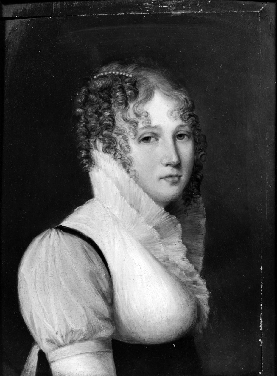 Selvportrett av Delphine de, Marquise de Custine Sabran