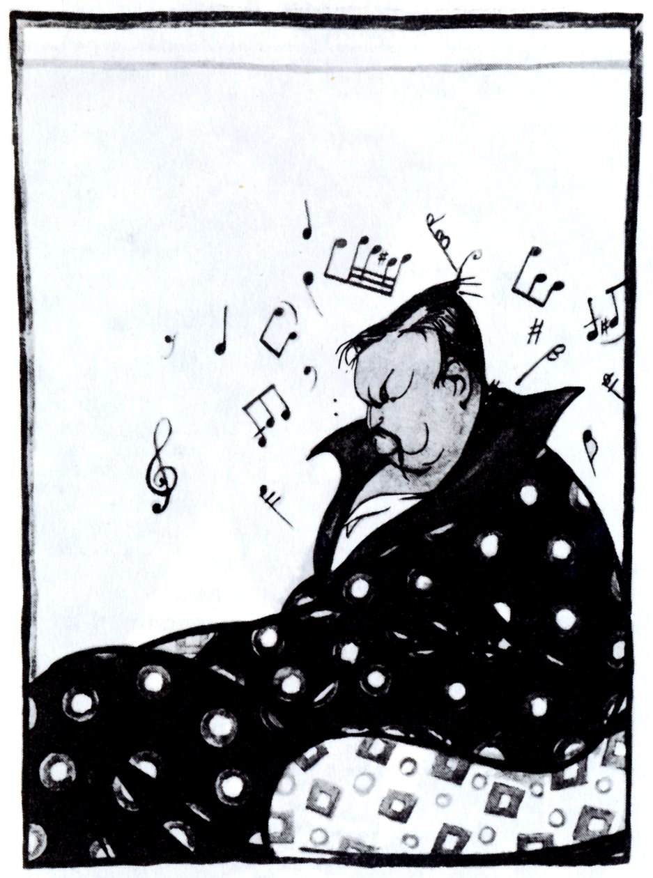 Komponist Alexander Glazunov 1865-1936, 1915 av Deni