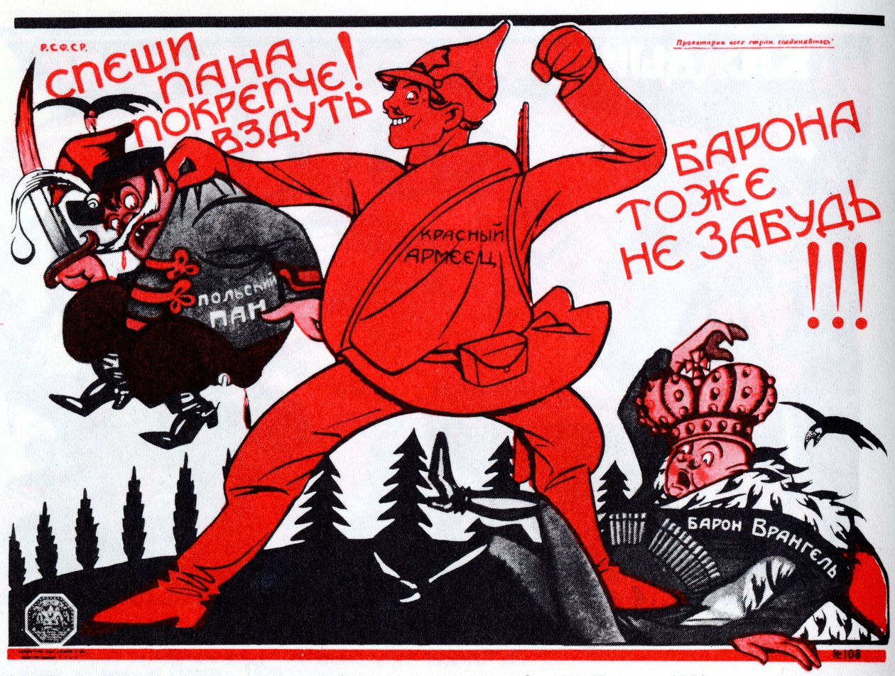 Skynd deg, gi mer av det!... Plakat, 1920 av Deni