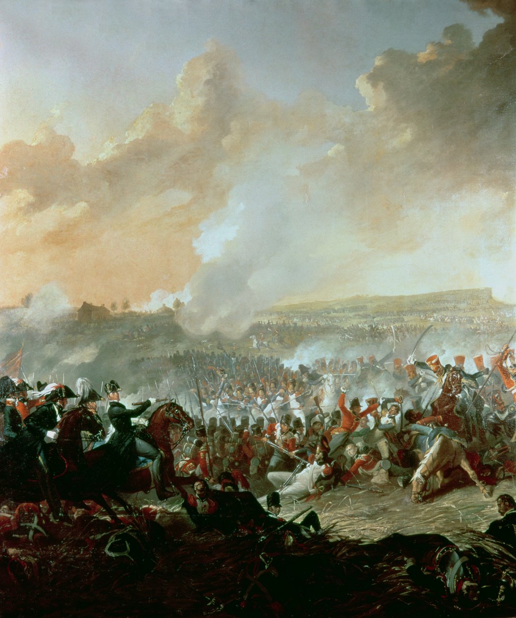 Slaget ved Waterloo, 18. juni 1815 (detalj av 209202) av Denis Dighton