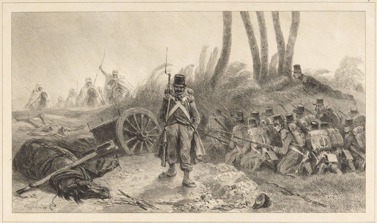 Bakholdet (retretten fra Constantine) av Denis-Auguste-Marie Raffet