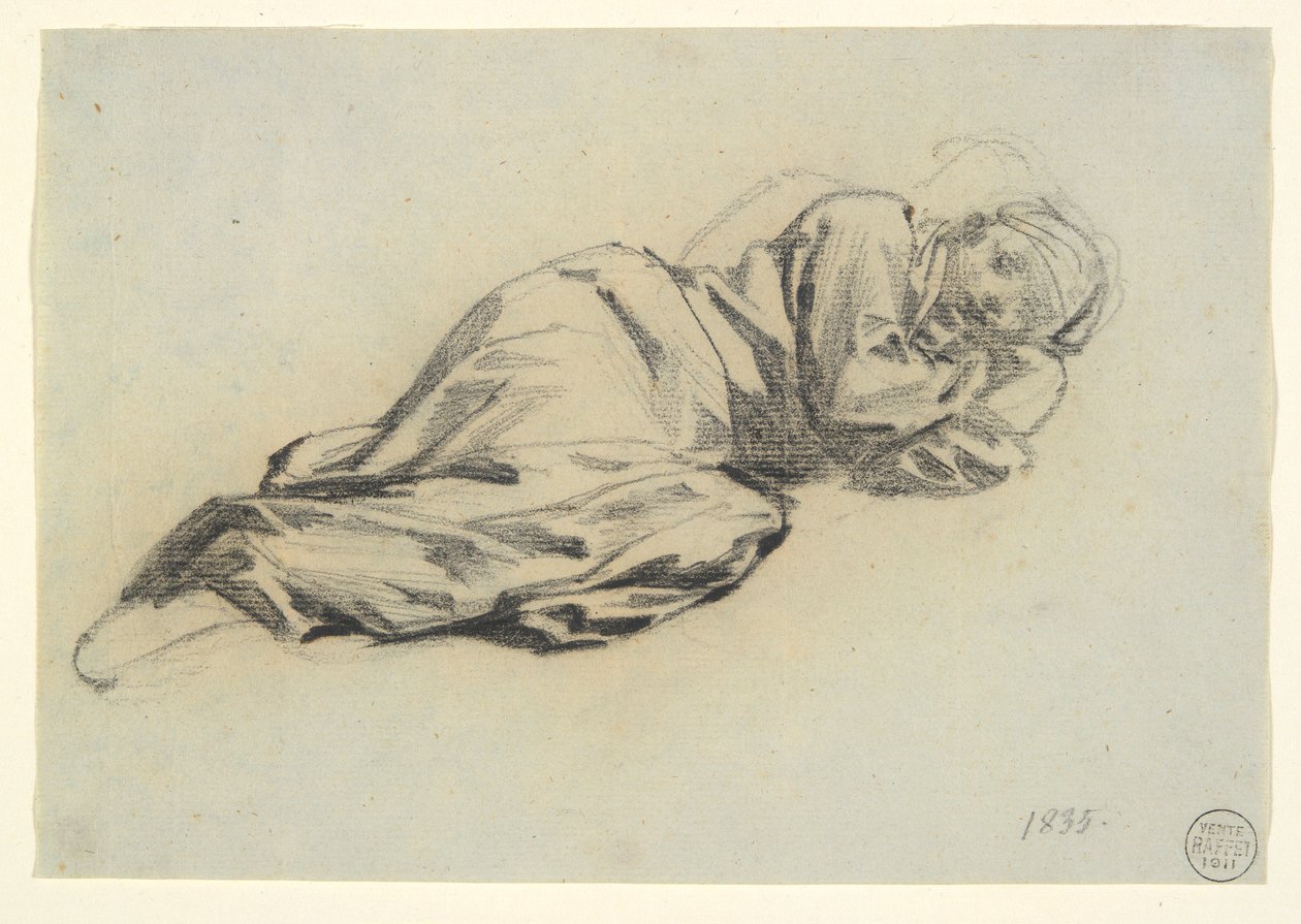Liggende figur av Denis Auguste Marie Raffet
