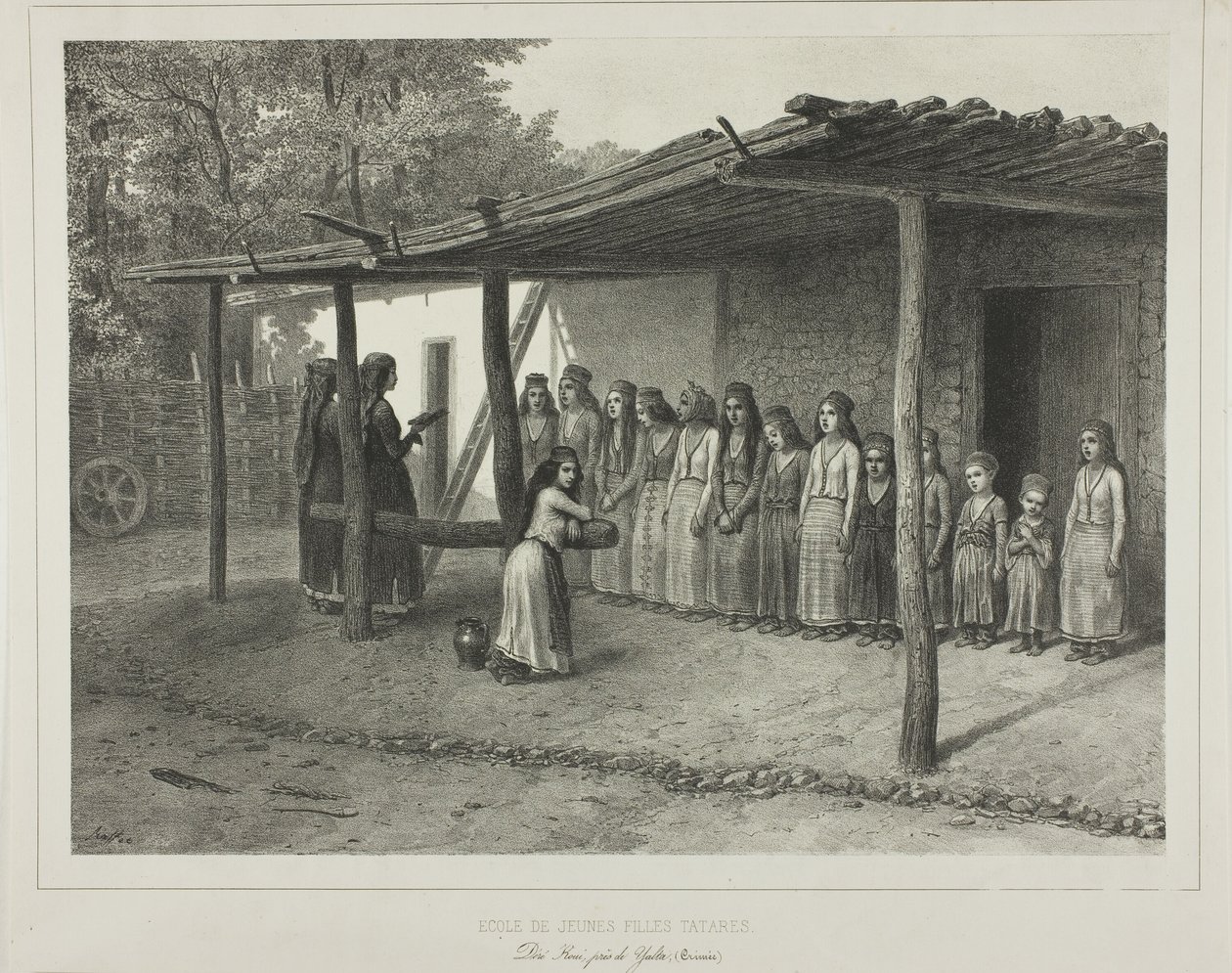 Skole for unge tartarjenter av Denis-Auguste-Marie Raffet