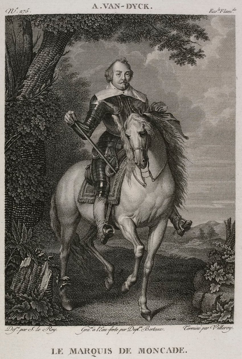 Denis-Sébastien Leroy, Antoine-Claude-François Villerey og Jean Duplessis-Bertaux - The Marquis de Moncade, etter Antoine van Dyck - 1802-1815 av Denis Sebastien Leroy