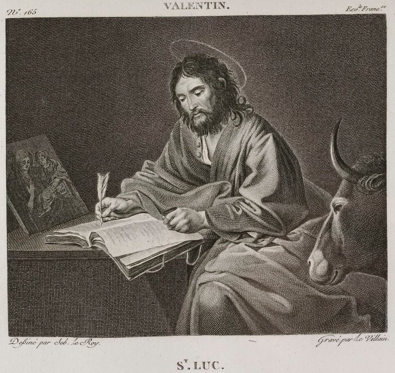 Denis-Sébastien Leroy og Petit - Saint Luke, etter Le Valentin - 1802-1815 av Denis Sebastien Leroy