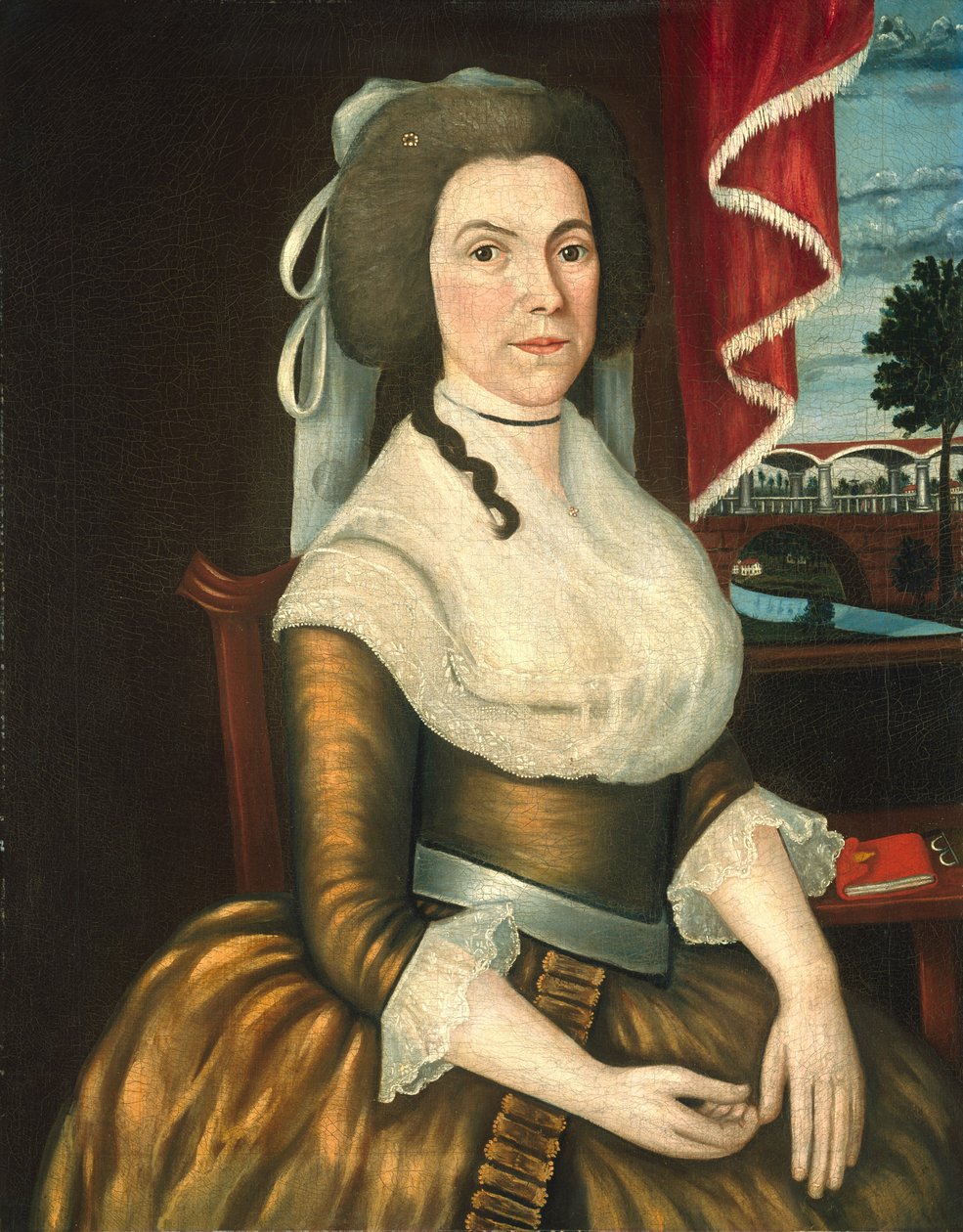 Mrs. Elizabeth Noyes Denison, ca. 1790 av Denison Limner