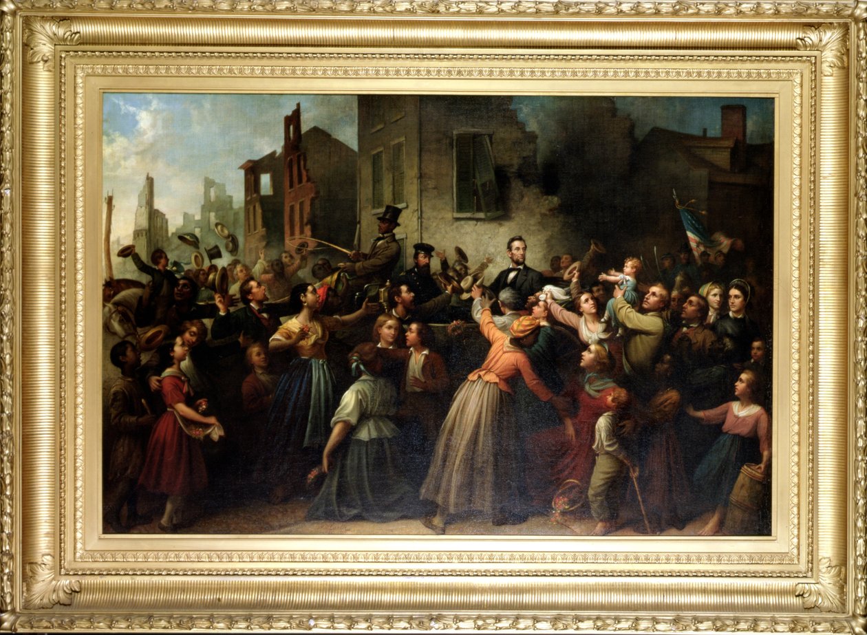 Lincolns kjører gjennom Richmond, 1866 av Dennis Malone Carter